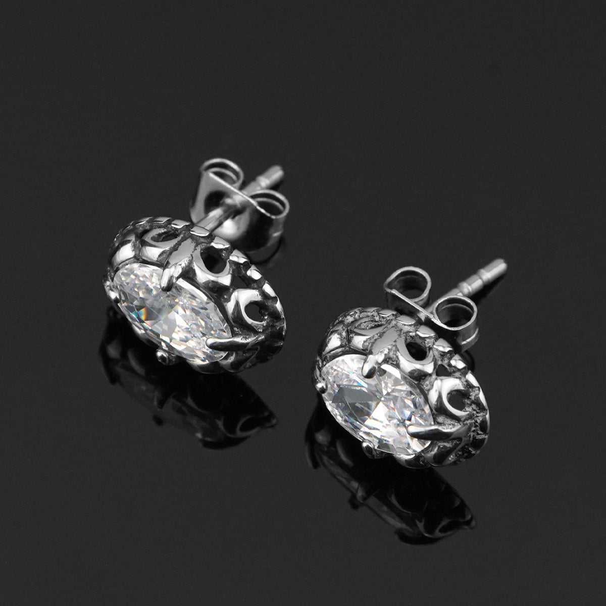 CZ Stone Earring Customized Punk Jewelry