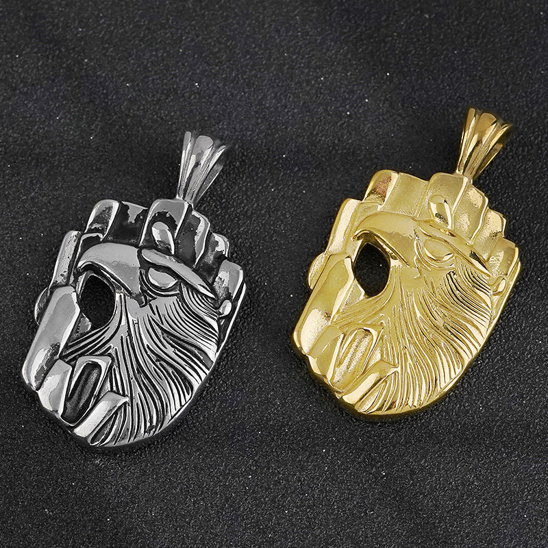 Stainless steel eagle pendant