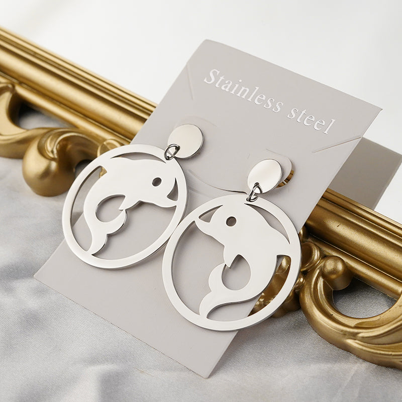 Stainless Steel Earring dolphins