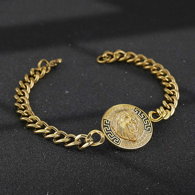 Gold Lion Head Bracelets