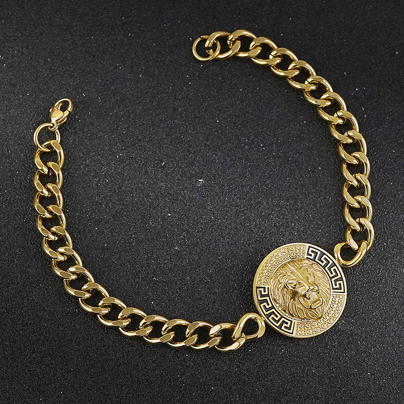 Gold Lion Head Bracelets