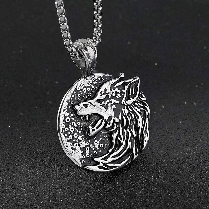 Wolf Circle Pendant