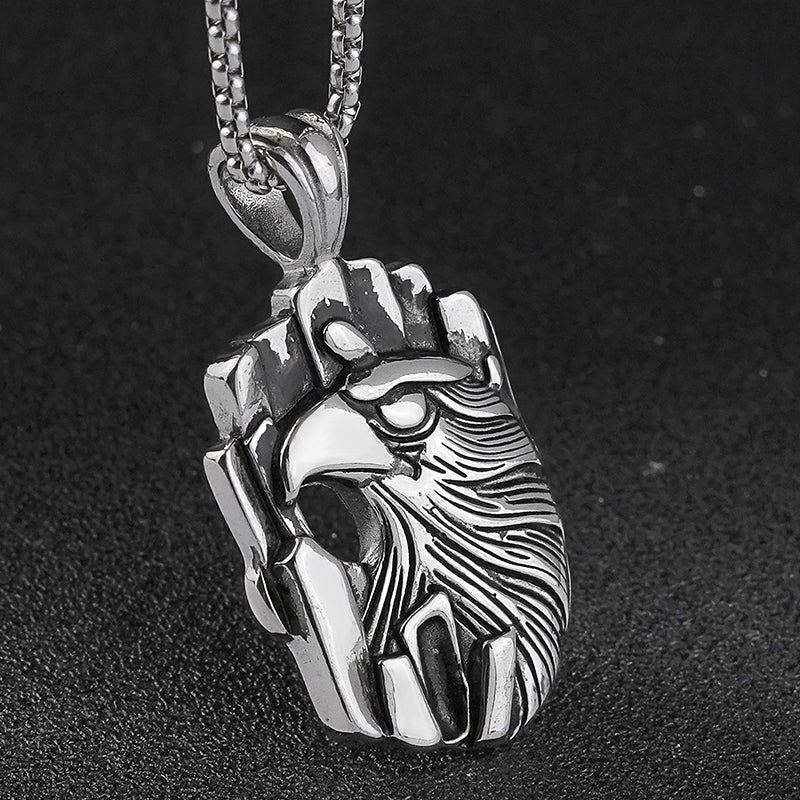 Stainless steel eagle pendant