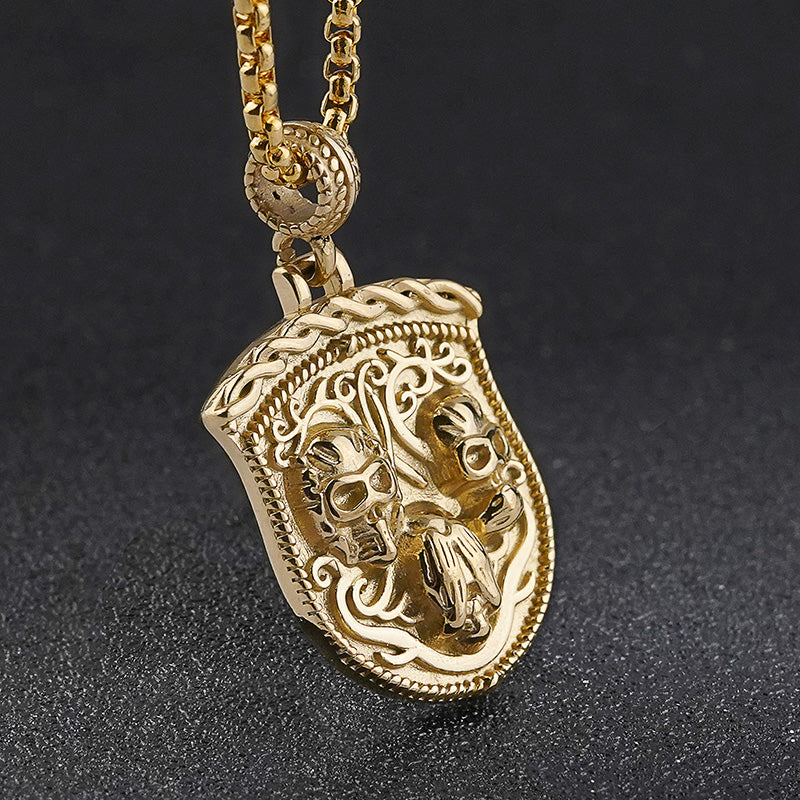 Skull Shield Pendant