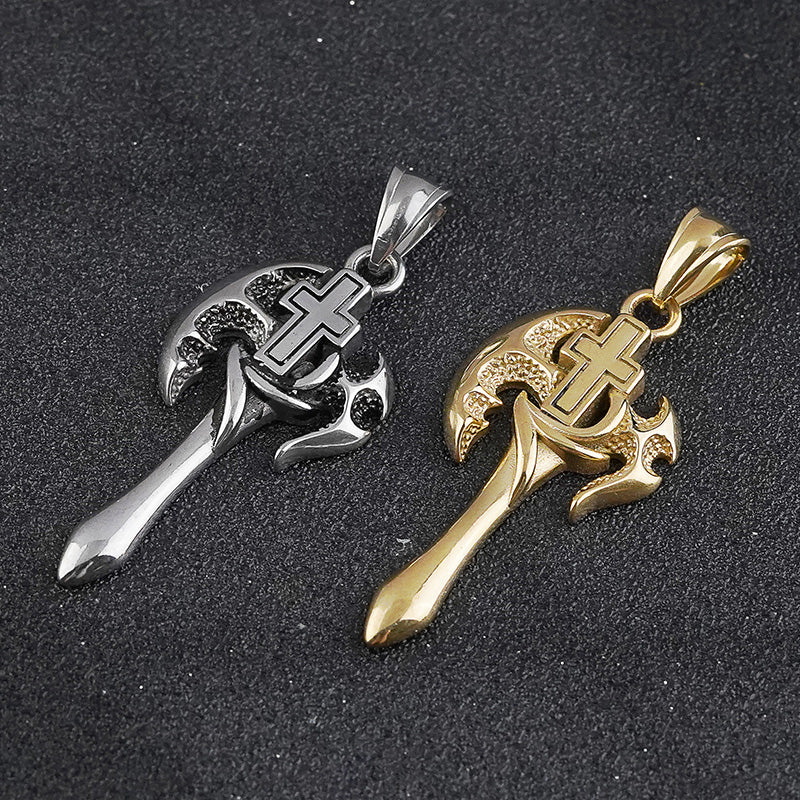 Cross Axe Pendant