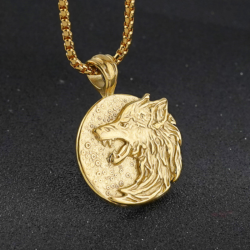 Wolf Circle Pendant