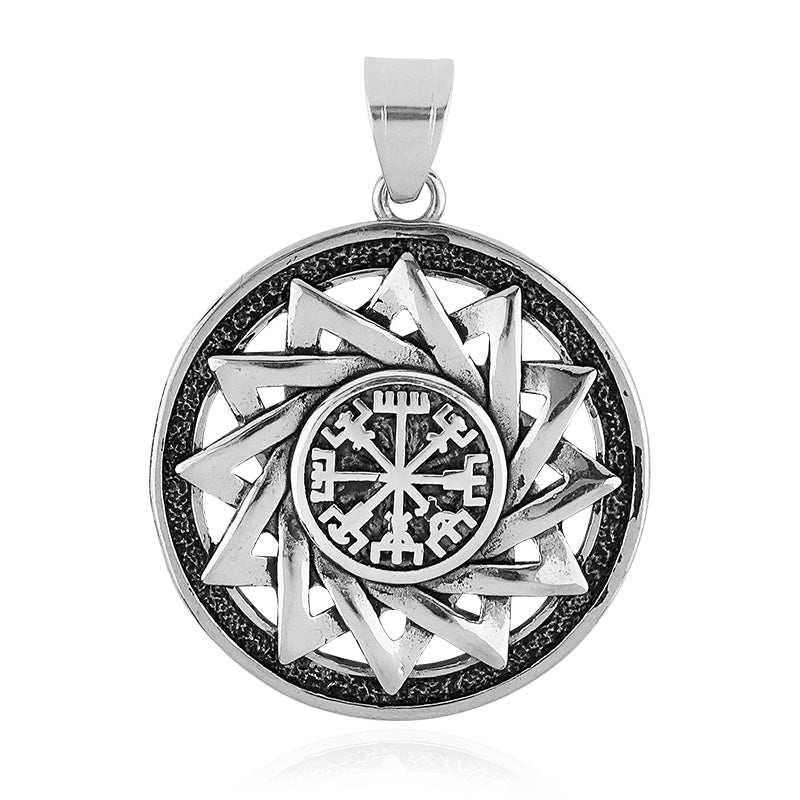 Nordic Viking Compass Pendant