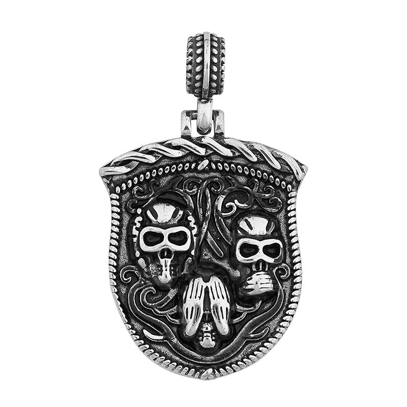 Skull Shield Pendant