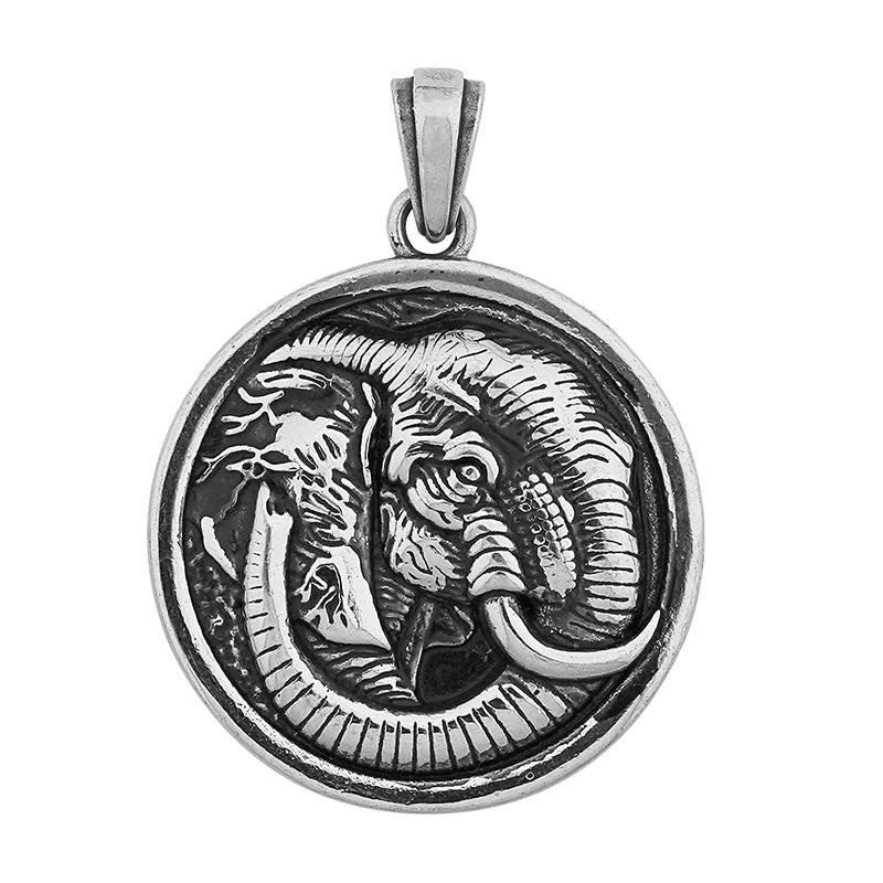 Elephant Circle Pendant