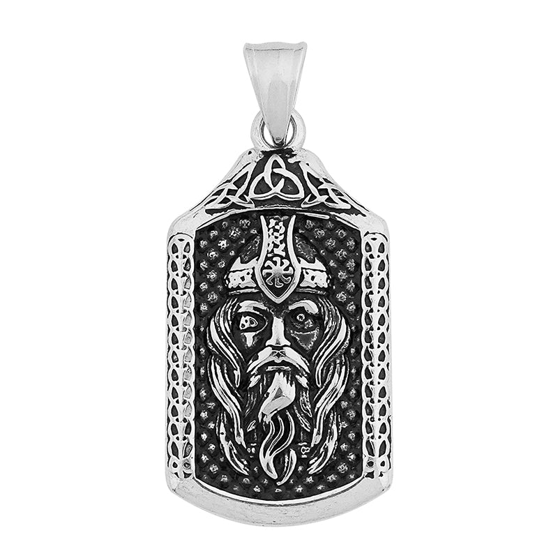 Viking Old Man Odin Head Pendant