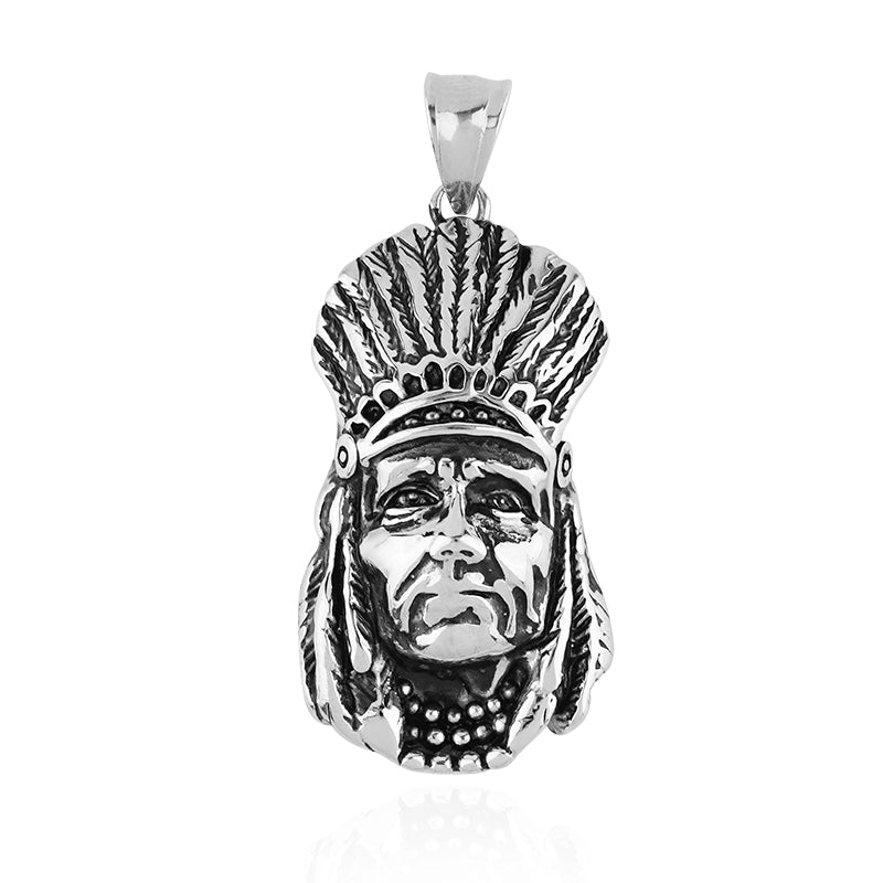 Indian Chief Head Pendant
