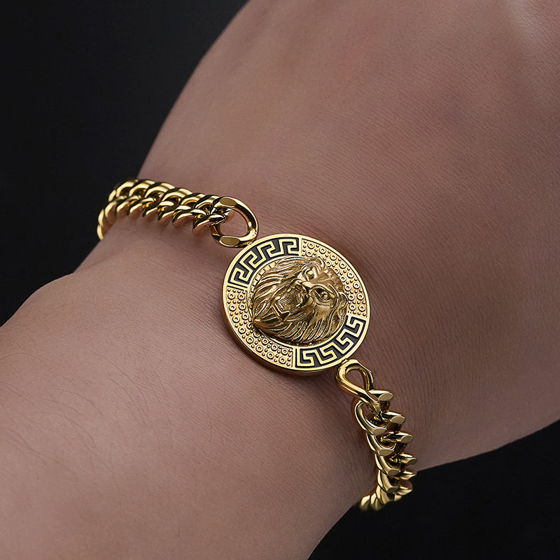 Gold Lion Head Bracelets