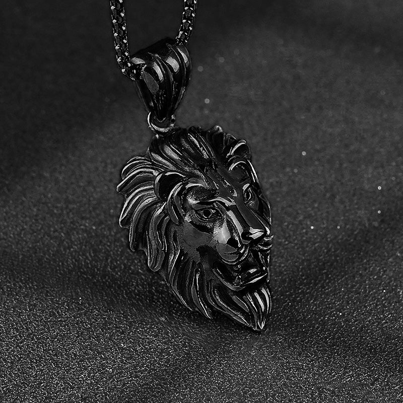 Stainless Steel Lion Head Pendant