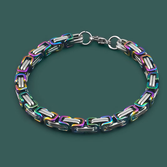 Colorful Plating Chains Bracelets