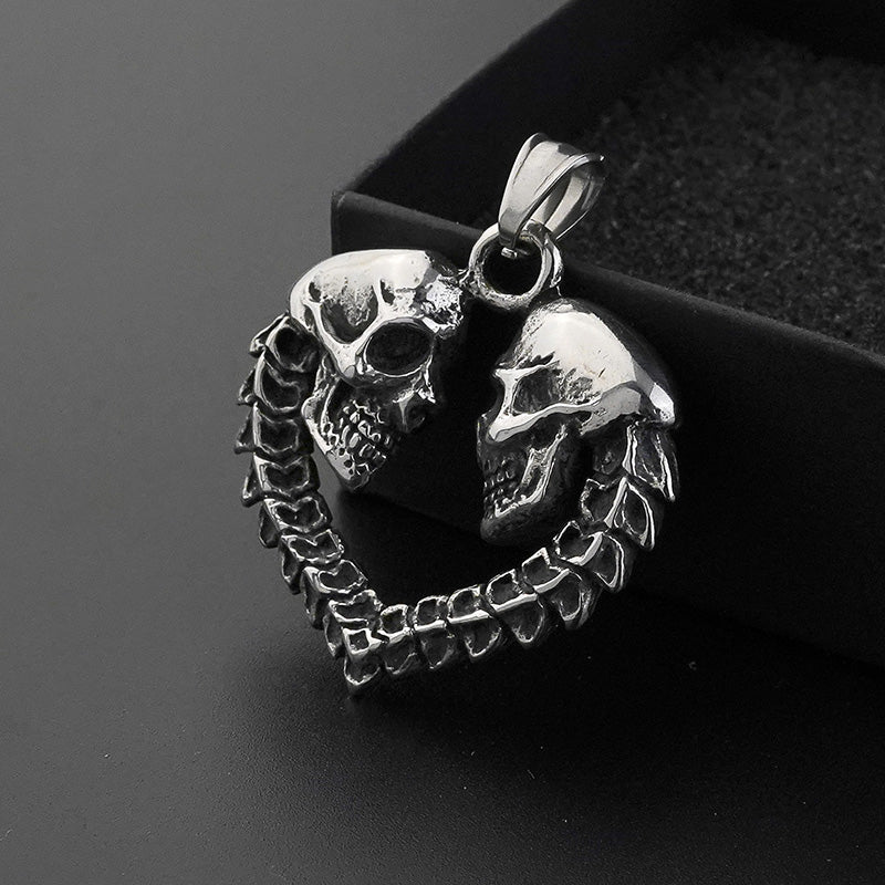 Skull Heart Pendant