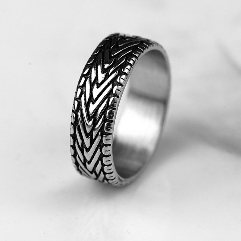 3D Pattern Stainless Steel Ring