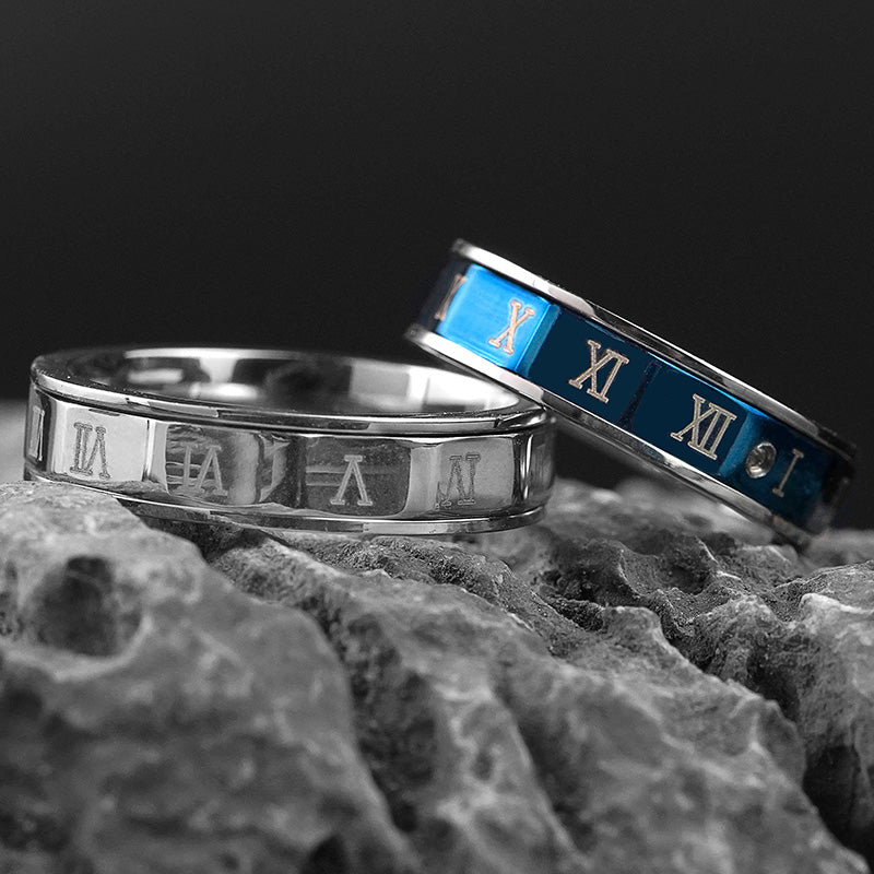 Roman Numeral Rotatable Rings