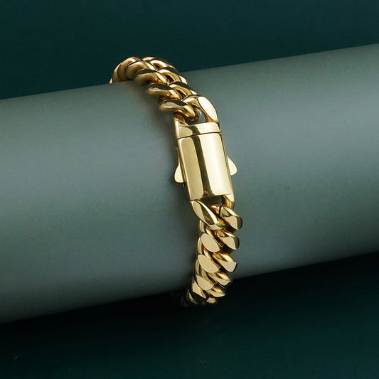 Gold Plated Stainless Steel Bracelet