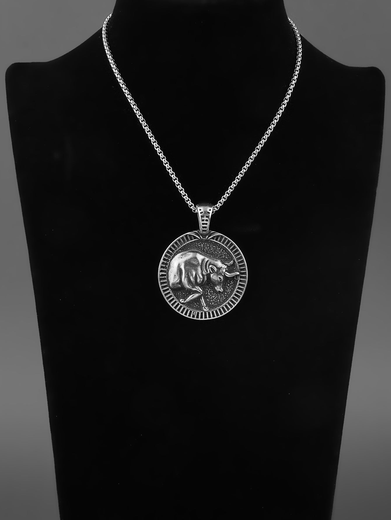 Cow Circle Pendant