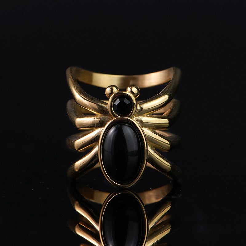 Gold Plating Spider Ring