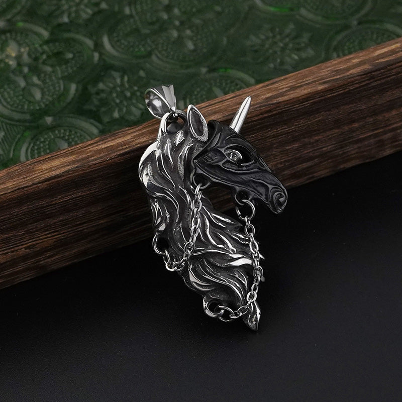 Horse With A Mask  Pendant