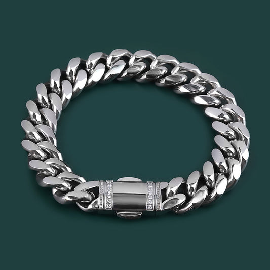 Stainless Steel Curb Cuban Link Bracelets