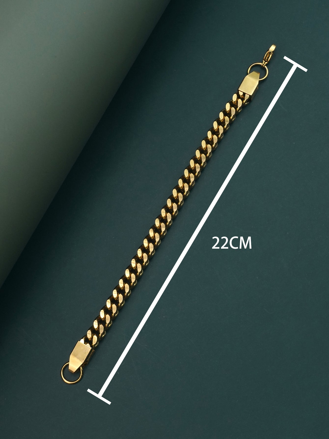 Rectangular Gold Plating Chains Bracelets