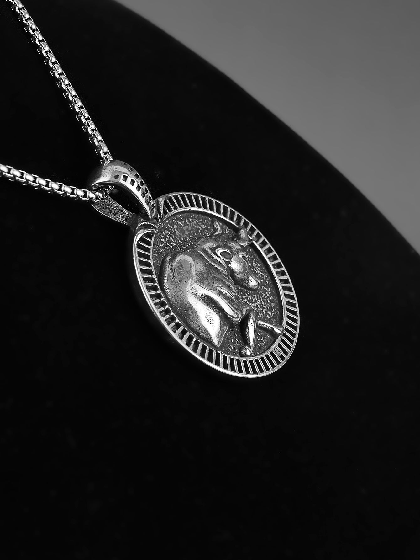 Cow Circle Pendant