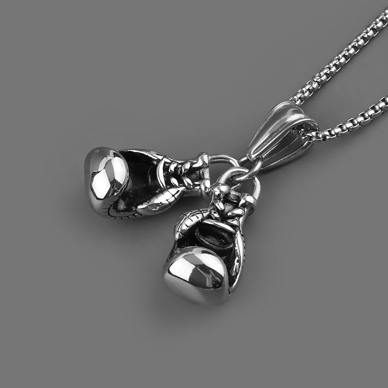 Boxing Gloves Stainless Steel Pendant