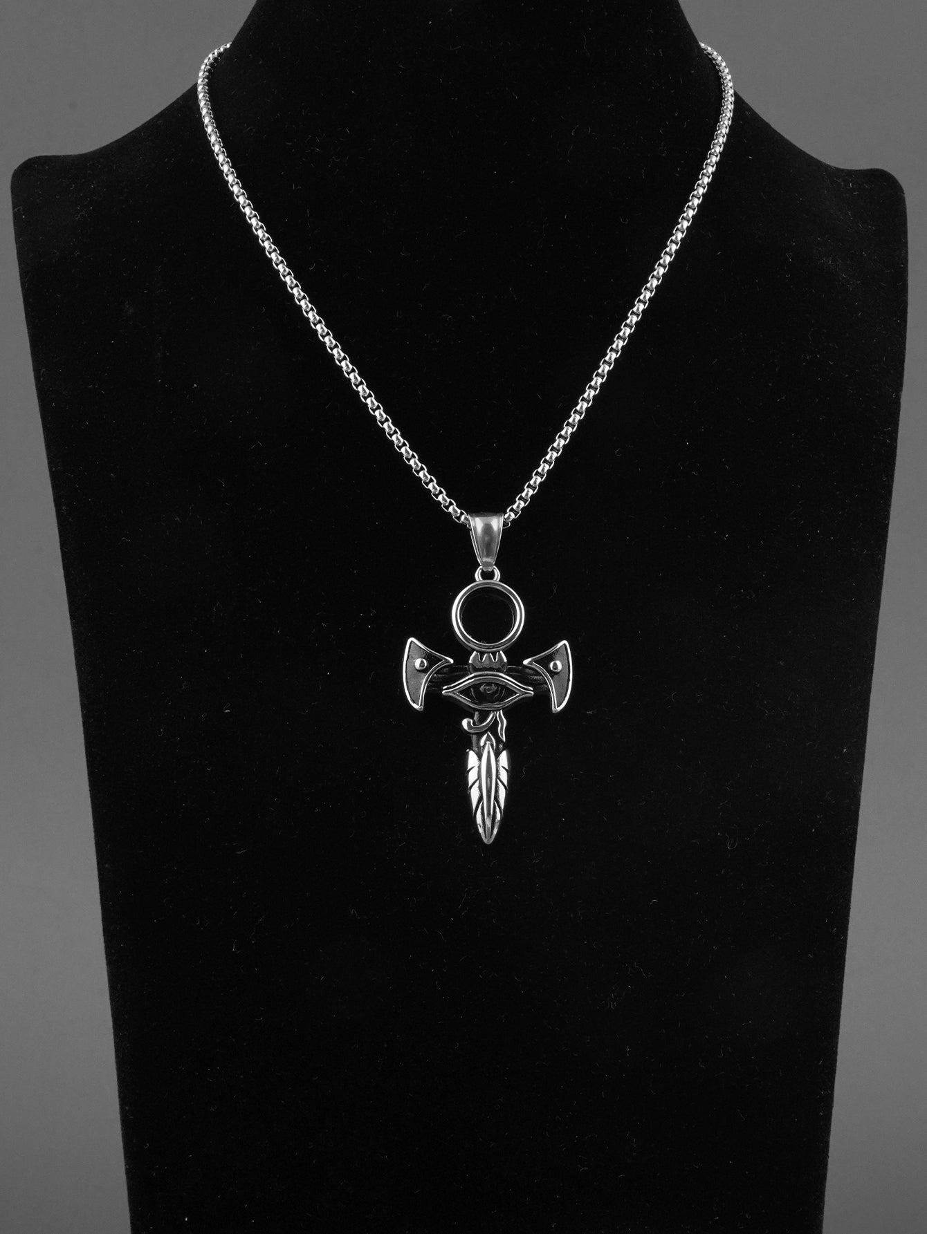 MysticismCross Eyes Sword Pendant