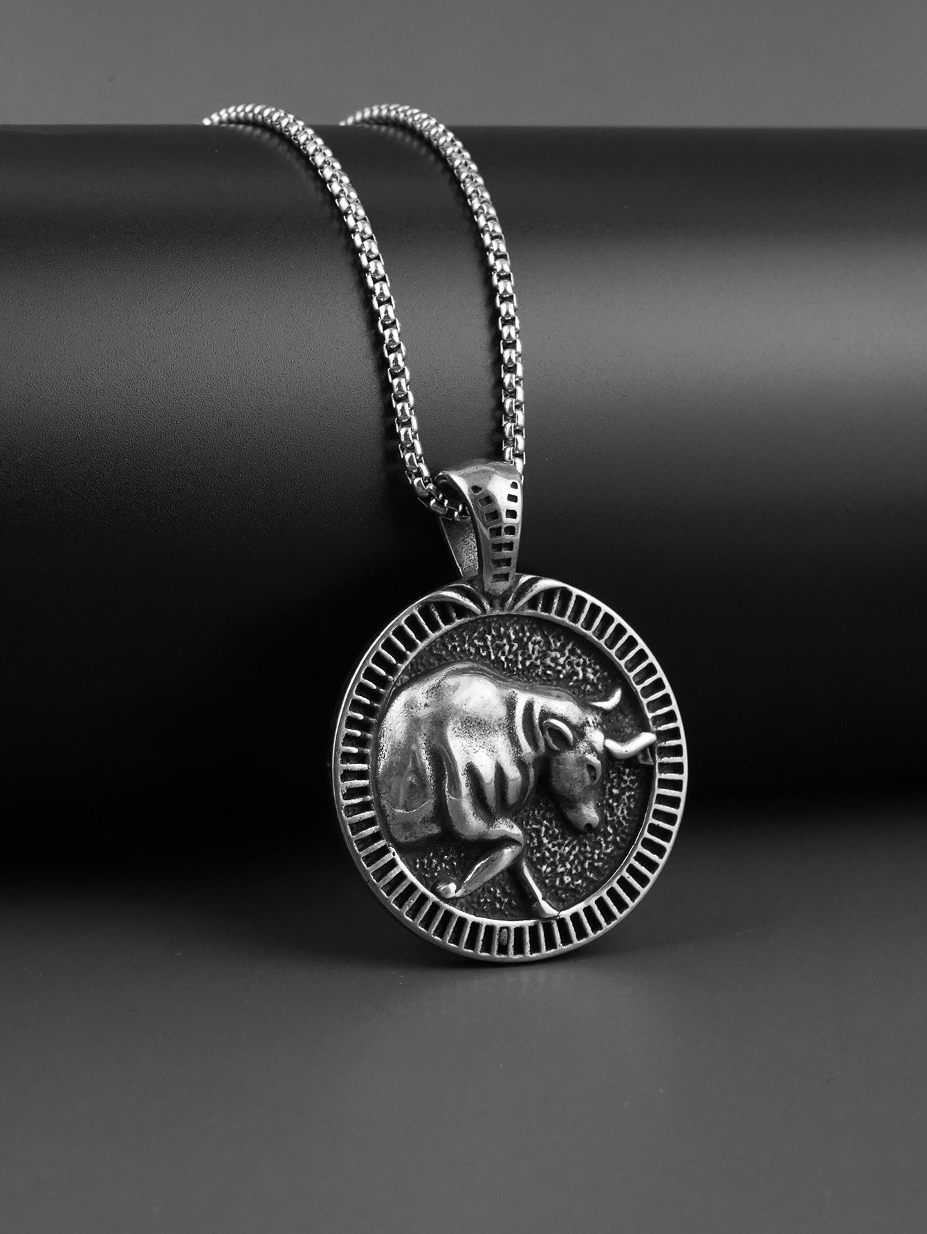 Cow Circle Pendant