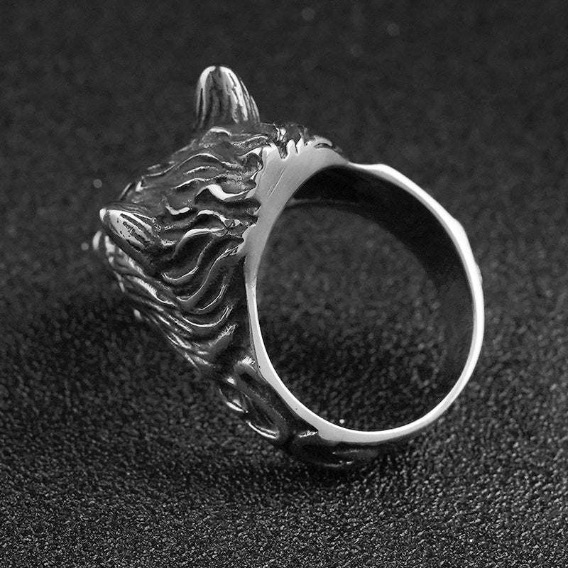 Wolf Design Stainless Steel  Rings