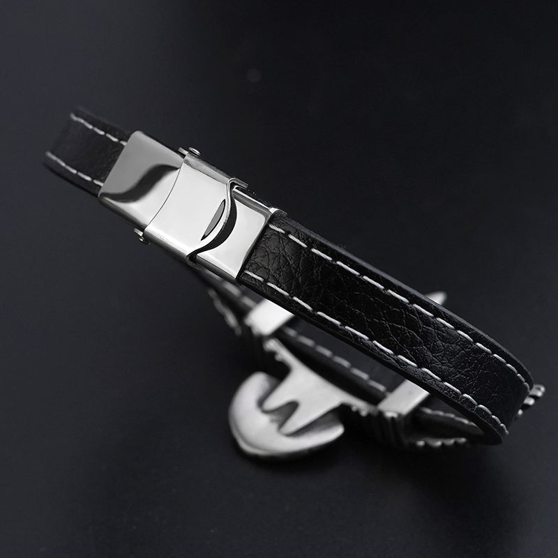 Eagle Design  Leather Bracelet