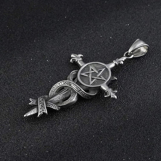 Hexagram Spell Array Corss Pendant