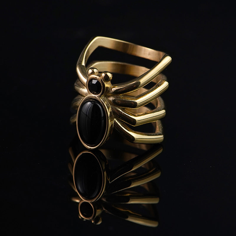 Gold Plating Spider Ring