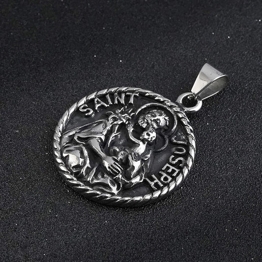 Saint Joseph Circle Pendant