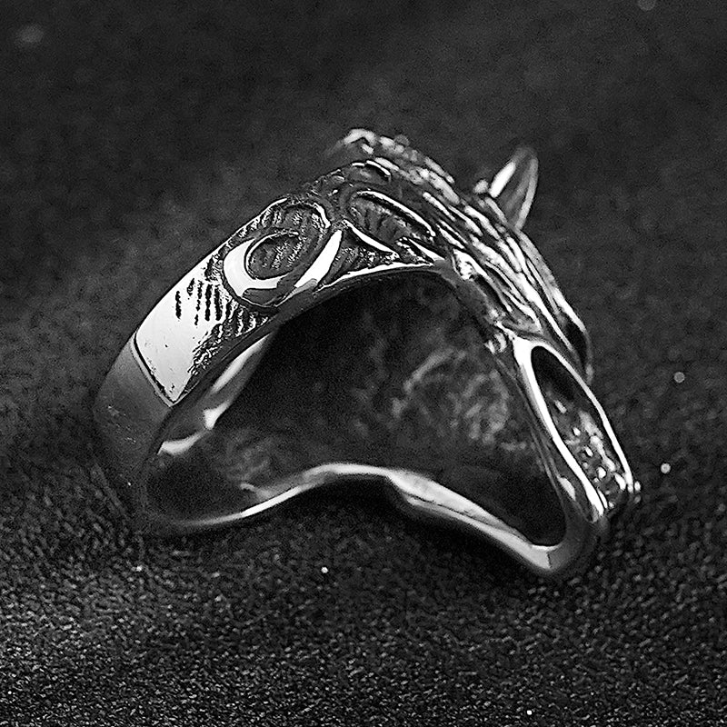 Wolf Design Stainless Steel  Rings