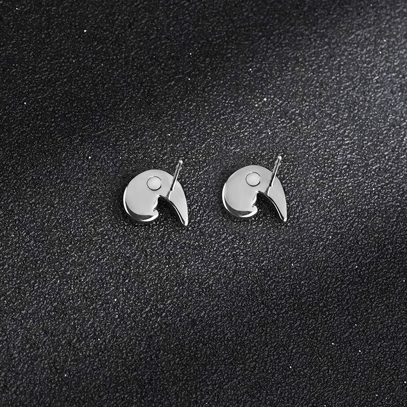 Lucky Cloud Design Stud Earrings