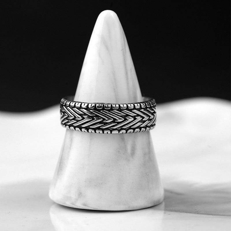 3D Pattern Stainless Steel Ring