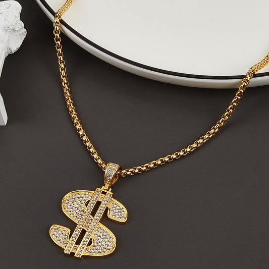 Dollar For Rich Gold Plated Pendants