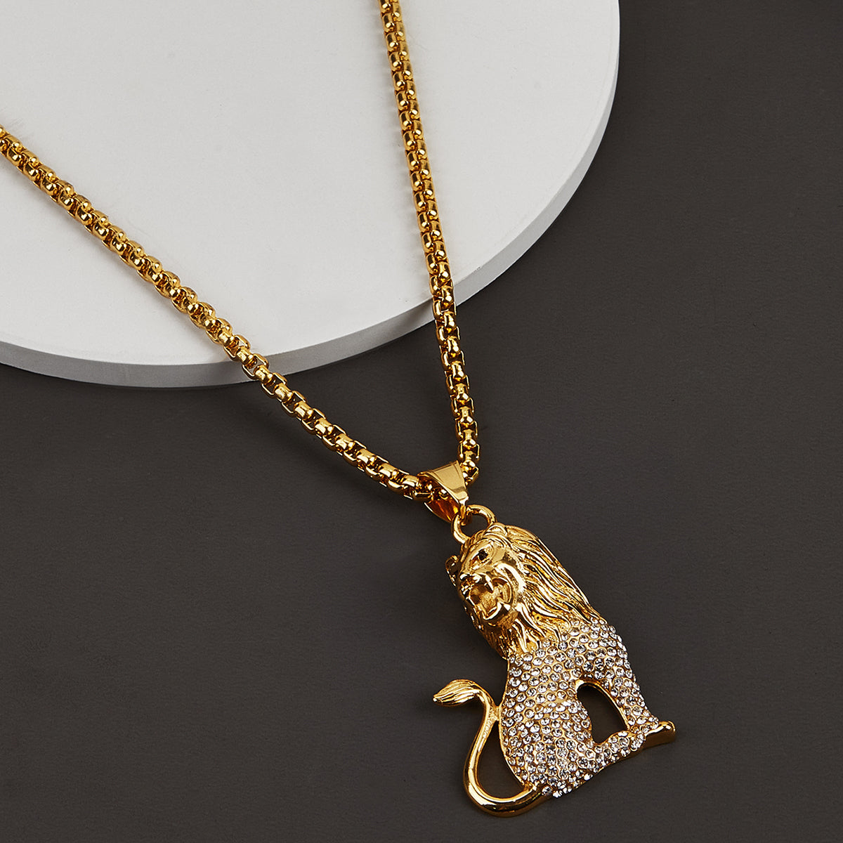 Lion Pendants Animal CZ