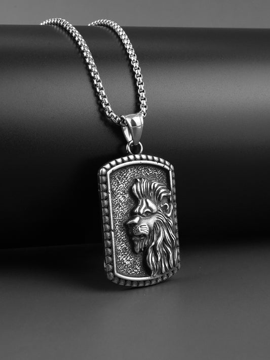 Lion rectangular Pendant