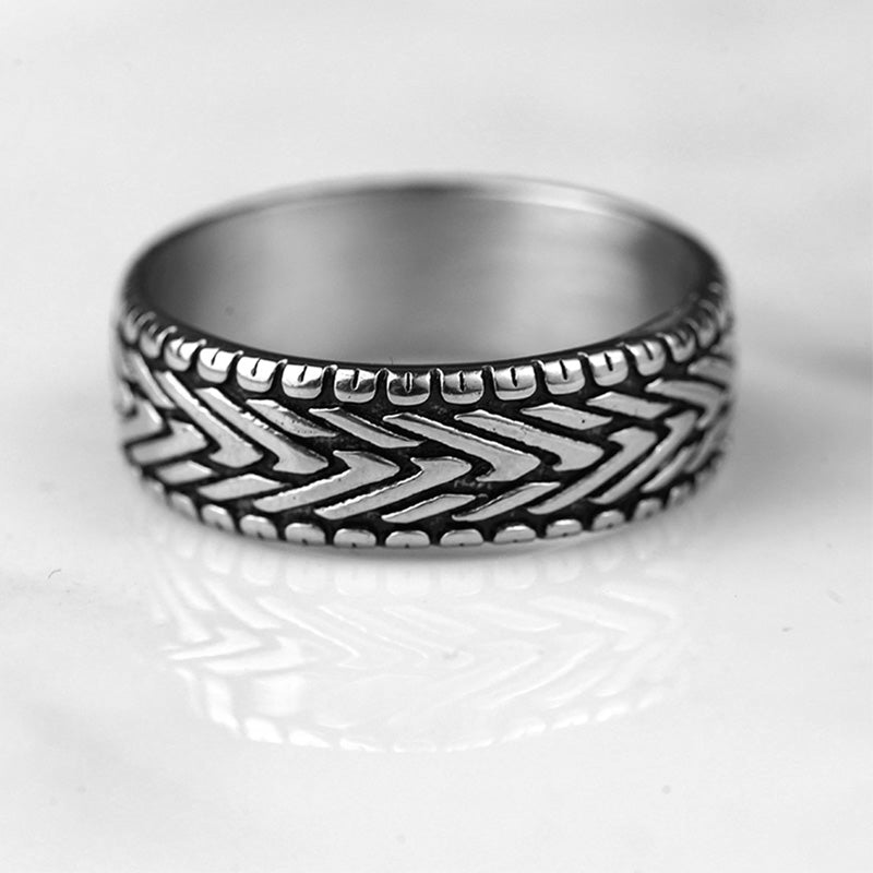 3D Pattern Stainless Steel Ring