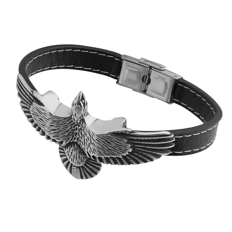 Eagle Design  Leather Bracelet