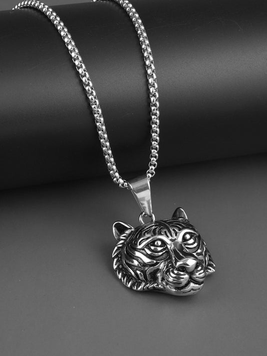 Stainless Steel Tiger Pendant