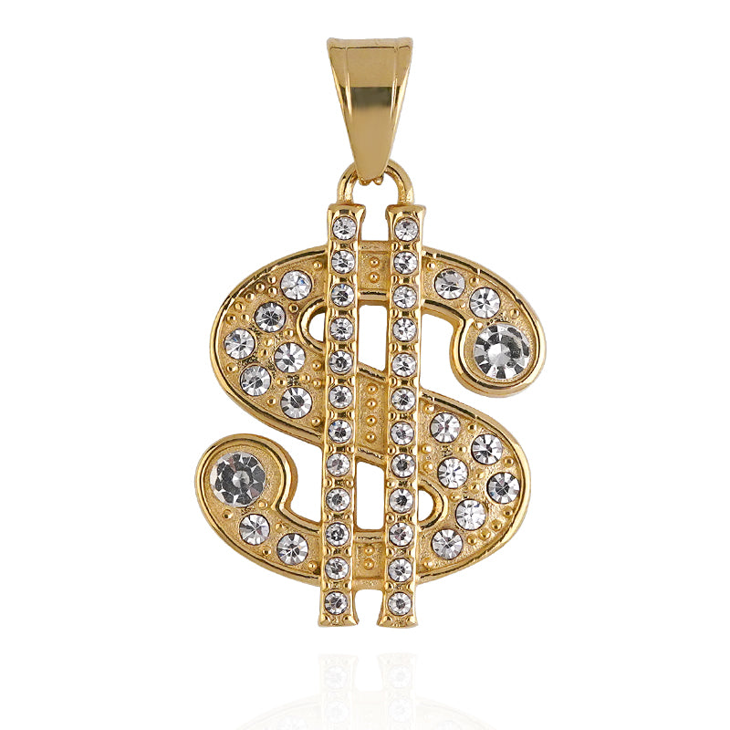 US Dollar Pendant CZ