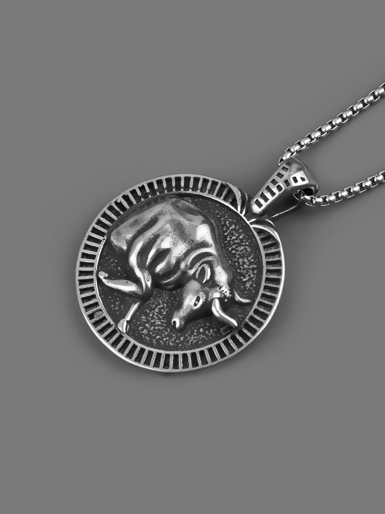 Cow Circle Pendant