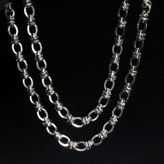 Stainless steel Chain Necklace Circle Joint