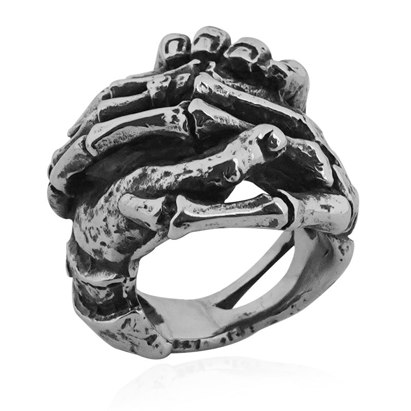 Skull hands Ring