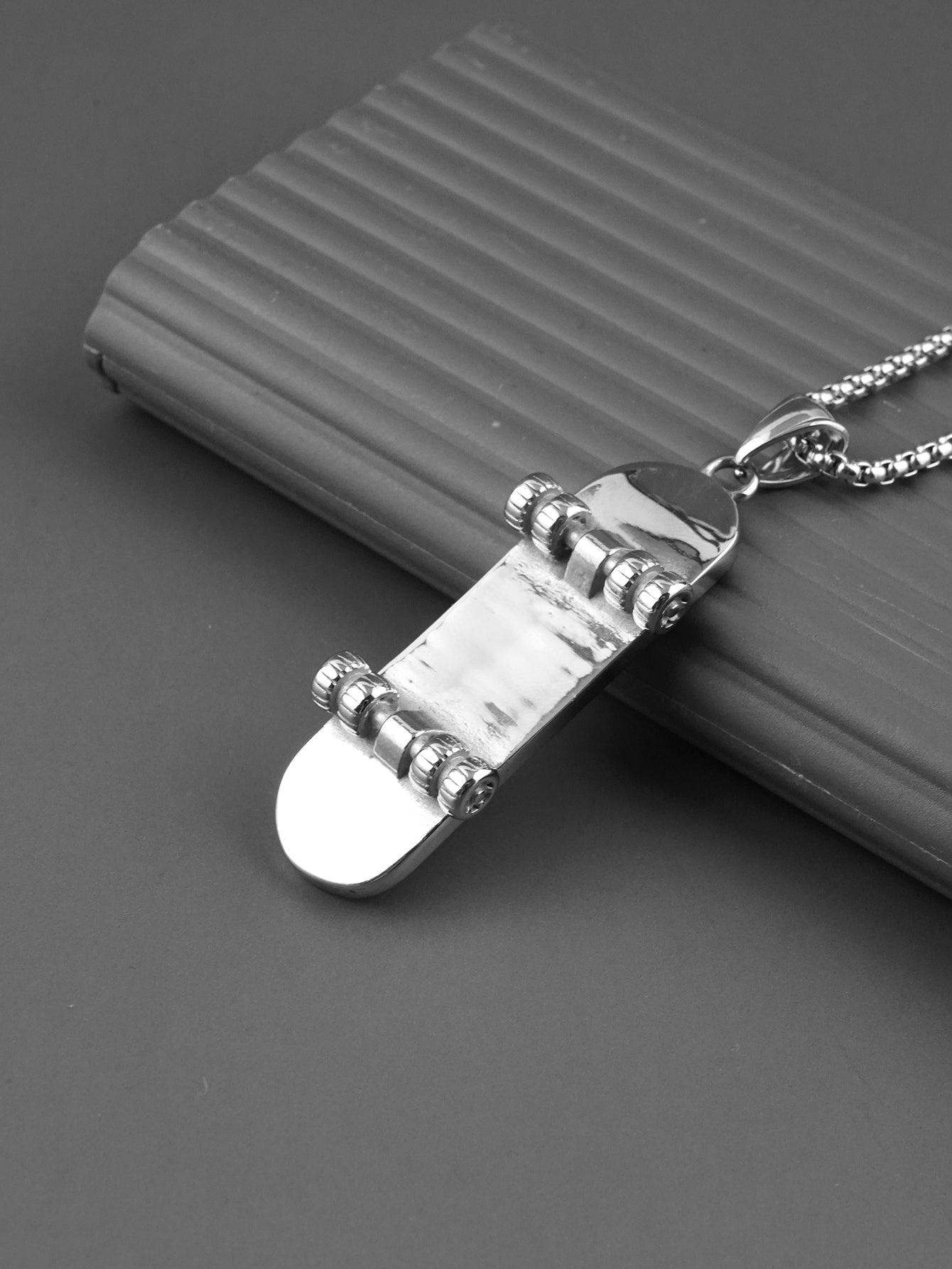 Skateboard CZ Crystal Pendants